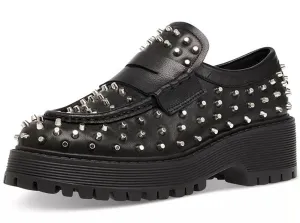 Slip Loafers Embellished Steve Chunky Secure platform Rounded Toe On Heeled Black Price comparison Madden Malvern