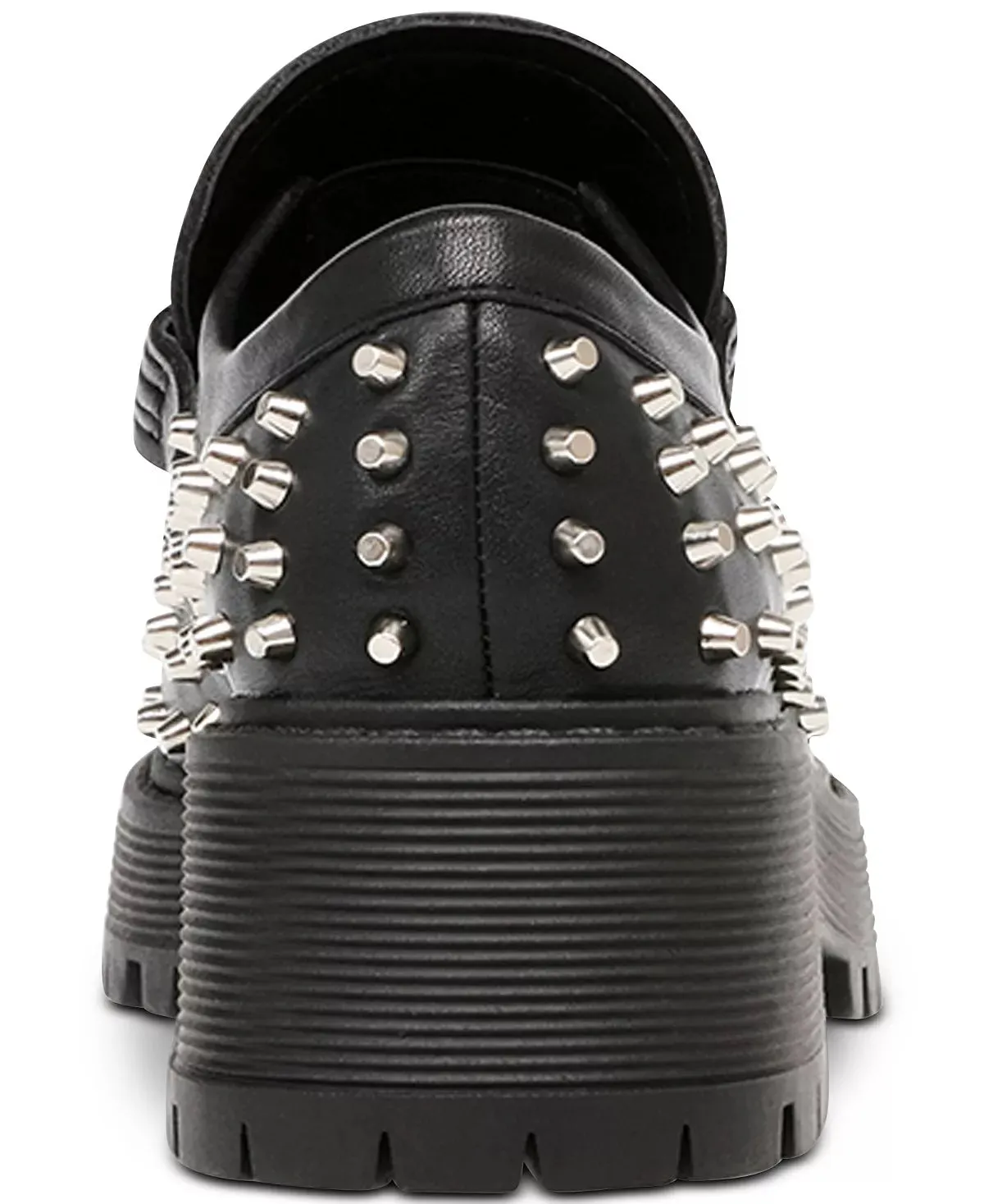 Slip Loafers Embellished Steve Chunky Secure platform Rounded Toe On Heeled Black Price comparison Madden Malvern