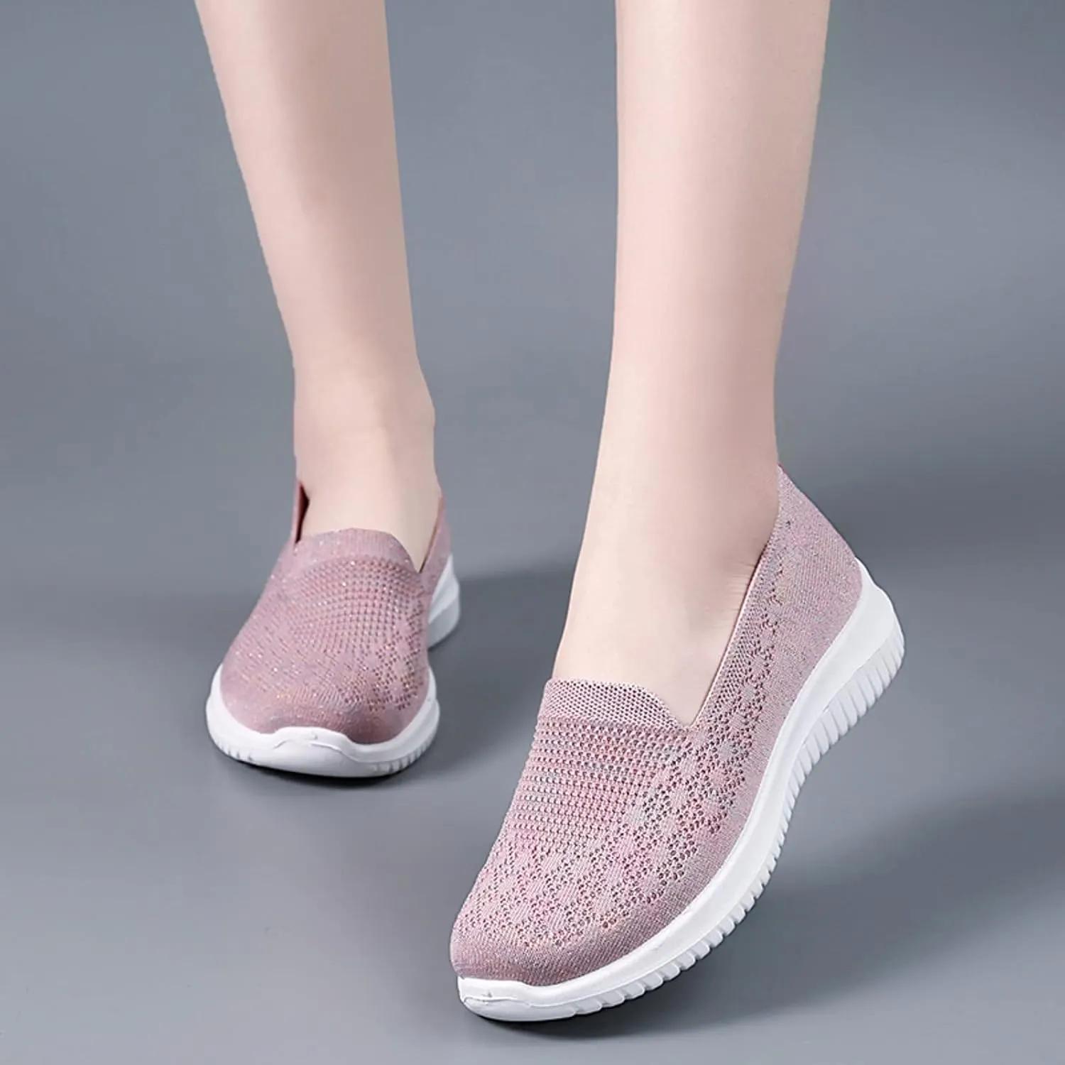 Sneakers for Women Breathable Casual Shoes Mesh Orthopedic Sneakers Outdoor Fitness Shoes for Elderly Women