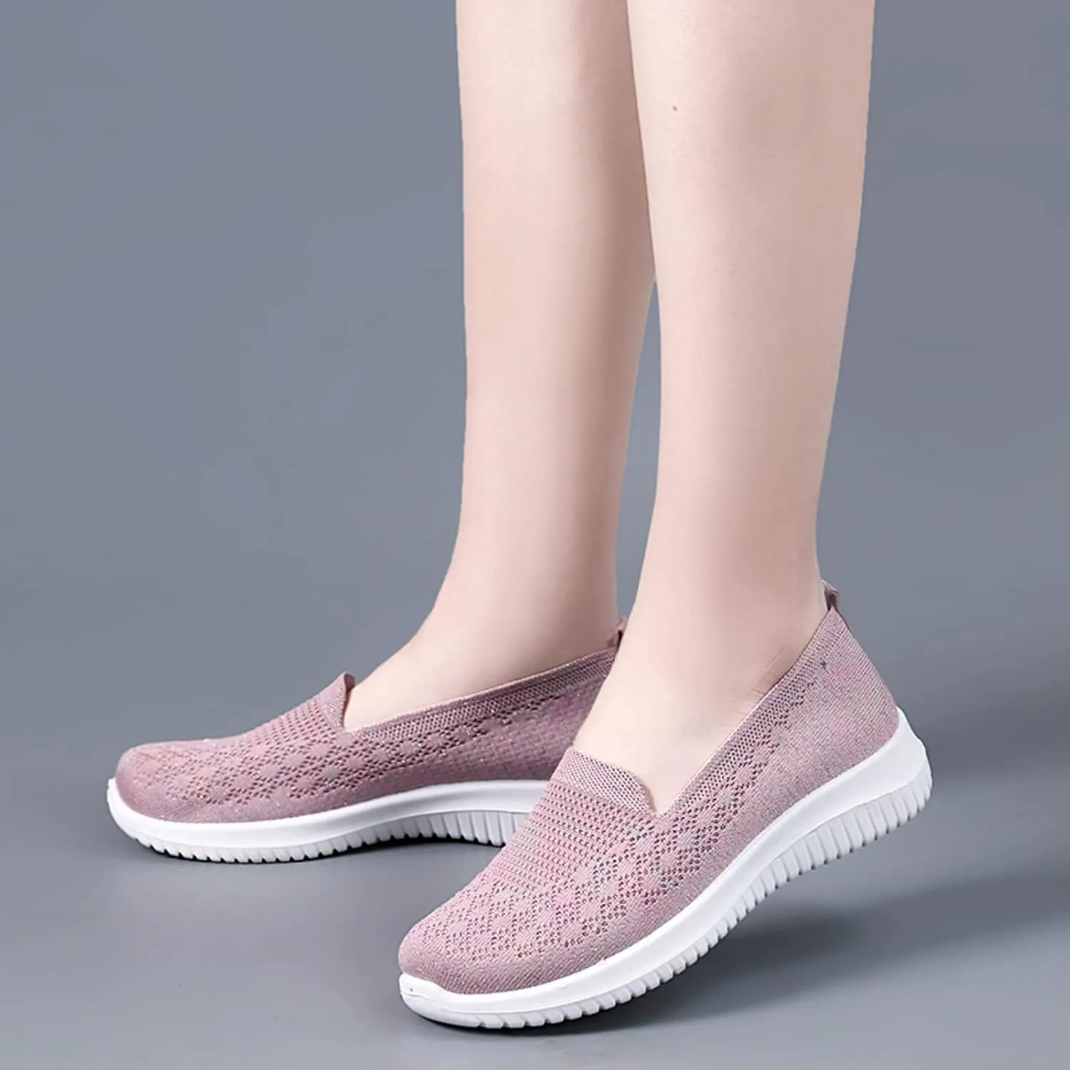 Sneakers for Women Breathable Casual Shoes Mesh Orthopedic Sneakers Outdoor Fitness Shoes for Elderly Women