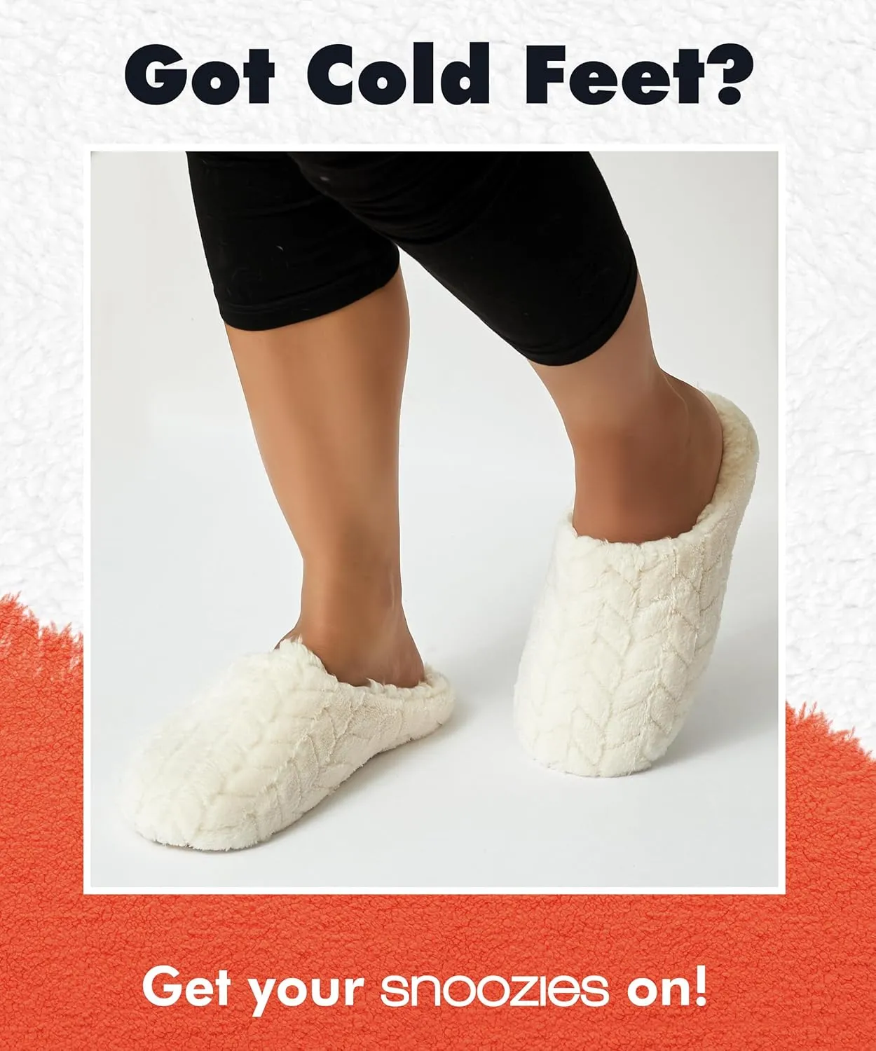 Snoozies Women's Chevron Scuff Slippers - Indoor Fuzzy Slippers with Non-Skid Sole, Cozy Comfort for Women
