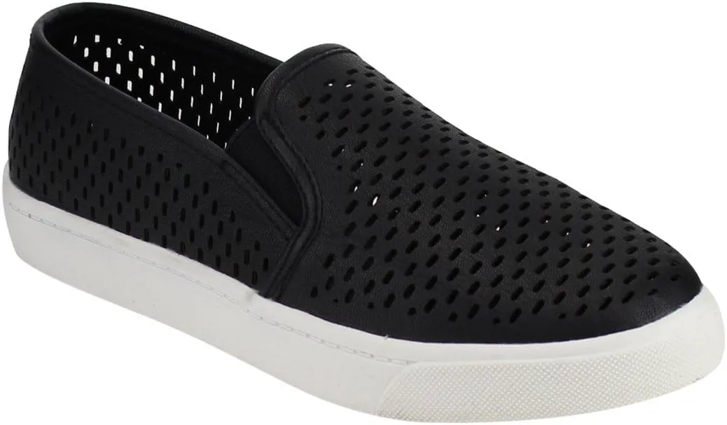 Soda Alpaca-S Women's Causal Slip On White Sole Round Toe Boat Sneaker Shoes