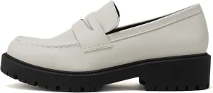 Soda “HENDER” ~ Women Round Toe Low Heel Lug Sole Platform Penny Loafer Shoe