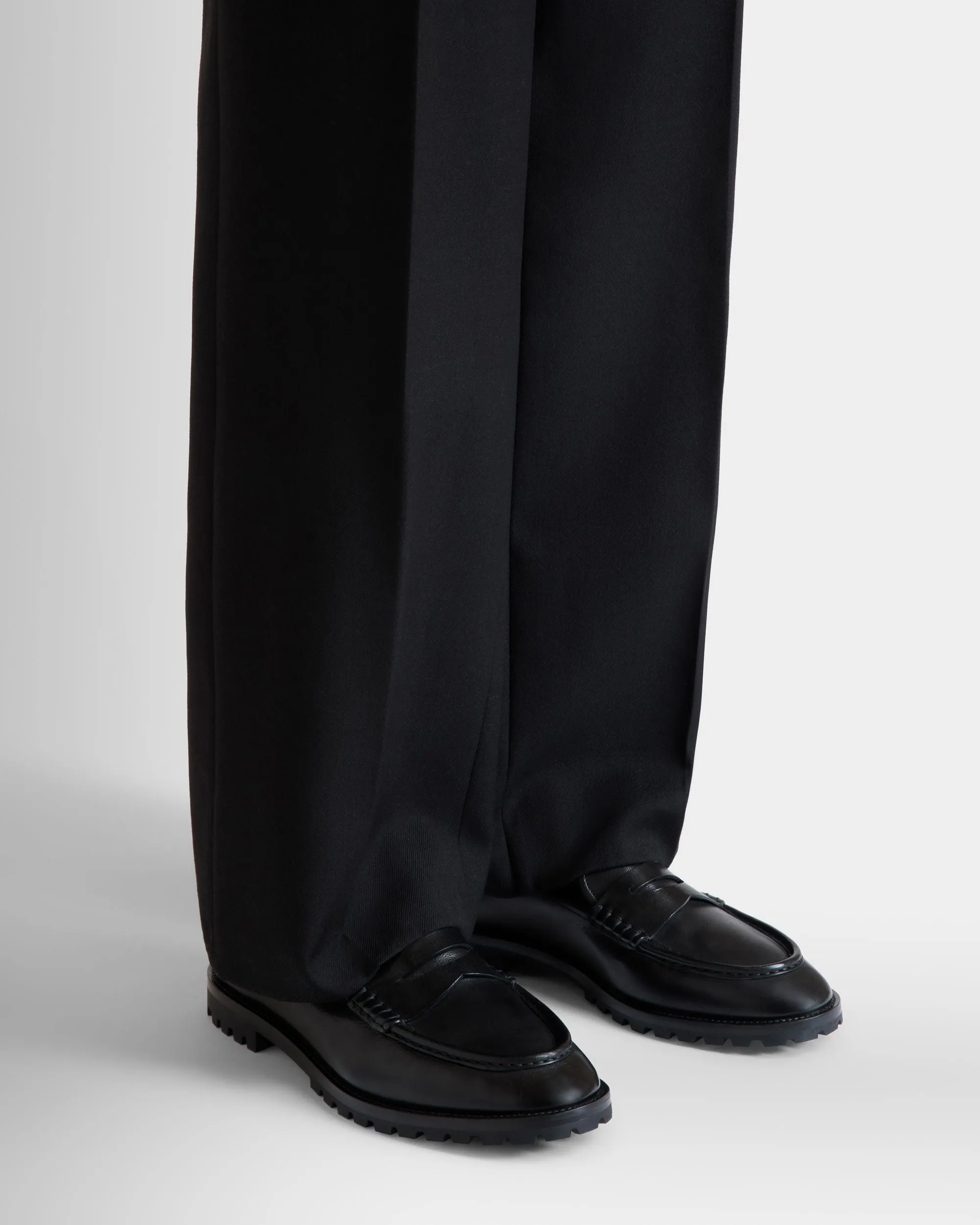 Solaria Loafer in Black Leather
