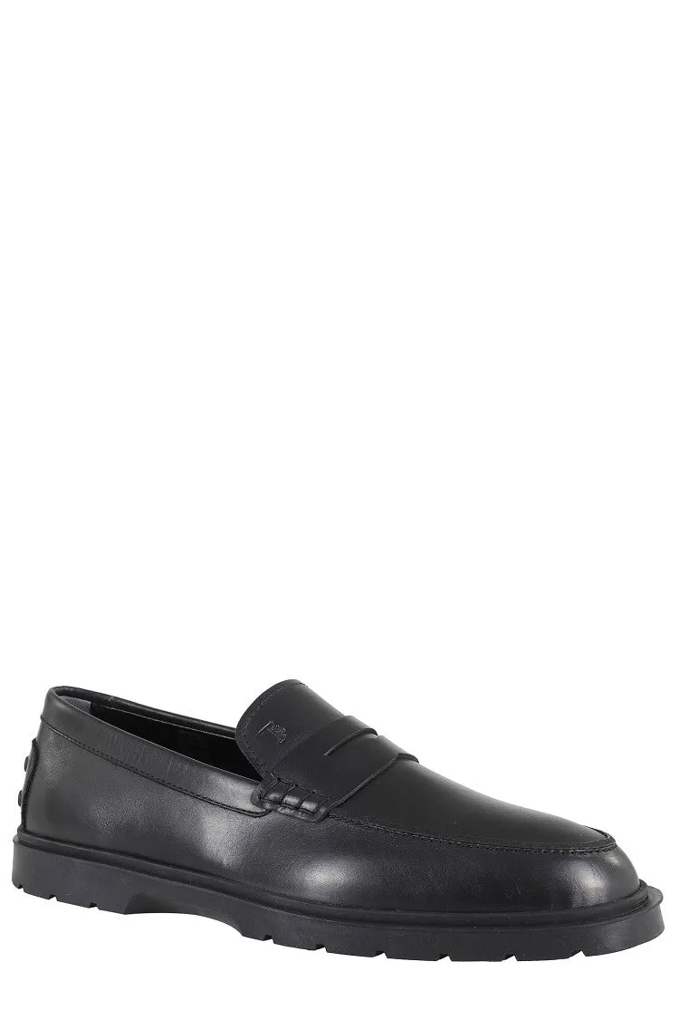 Sophisticated Black Leather Moccasin