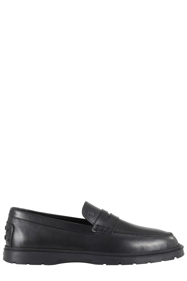 Sophisticated Black Leather Moccasin