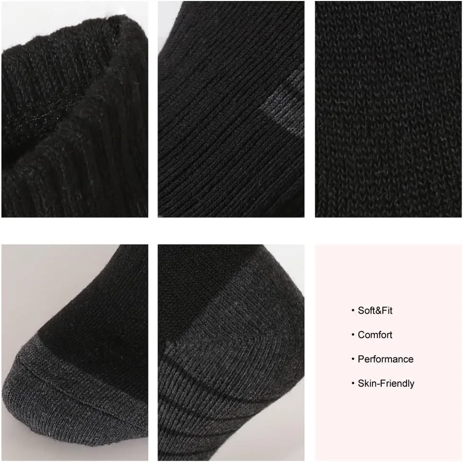 SoxDaddy Men’s 10Pack Athletic Socks,Comfy Cotton Full Cushion Casual Low Cut Socks