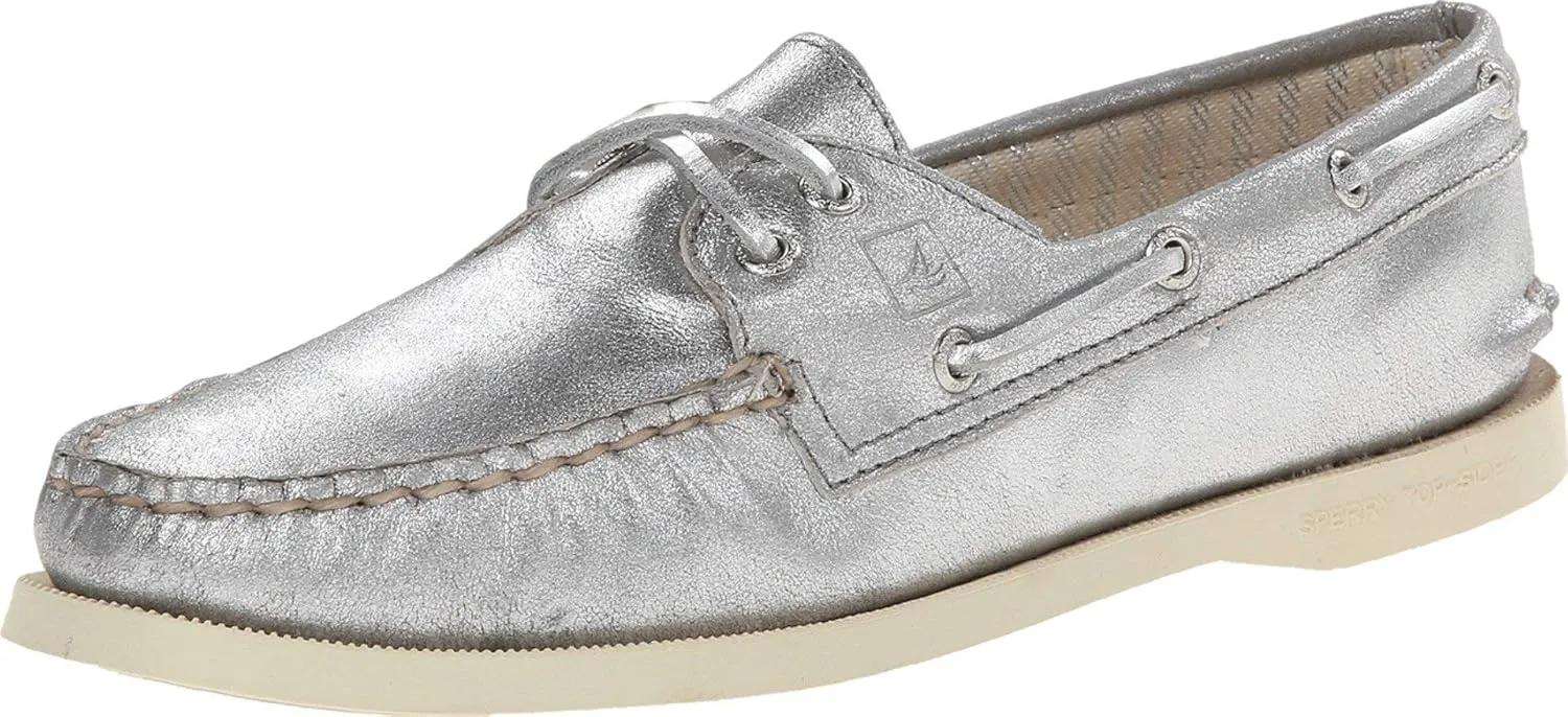 Sperry Girl's A/O 2-Eye Metallic Kid Suede