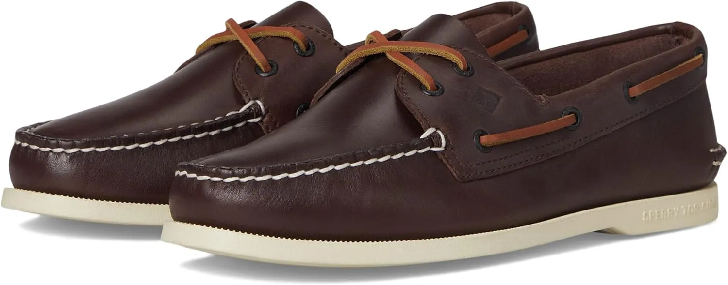 Sperry Men's Authentic Original 2-Eye Boat Shoe, Dark Brown, 10.5 X-Wide