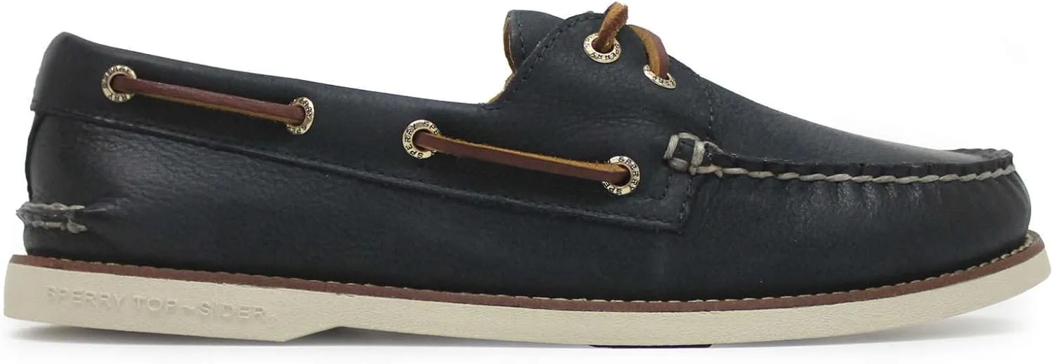 Sperry Men's Gold Authentic Original 2-Eye Boat Shoe, Navy, 9
