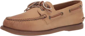 Sperry Men's Gold Authentic Original 2-Eye Seasonal Boat Shoe, TAN Burnish, 10.5