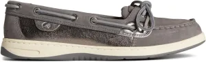 Sperry Women's Angelfish Boat Shoe, Dark Grey Metallic, 7