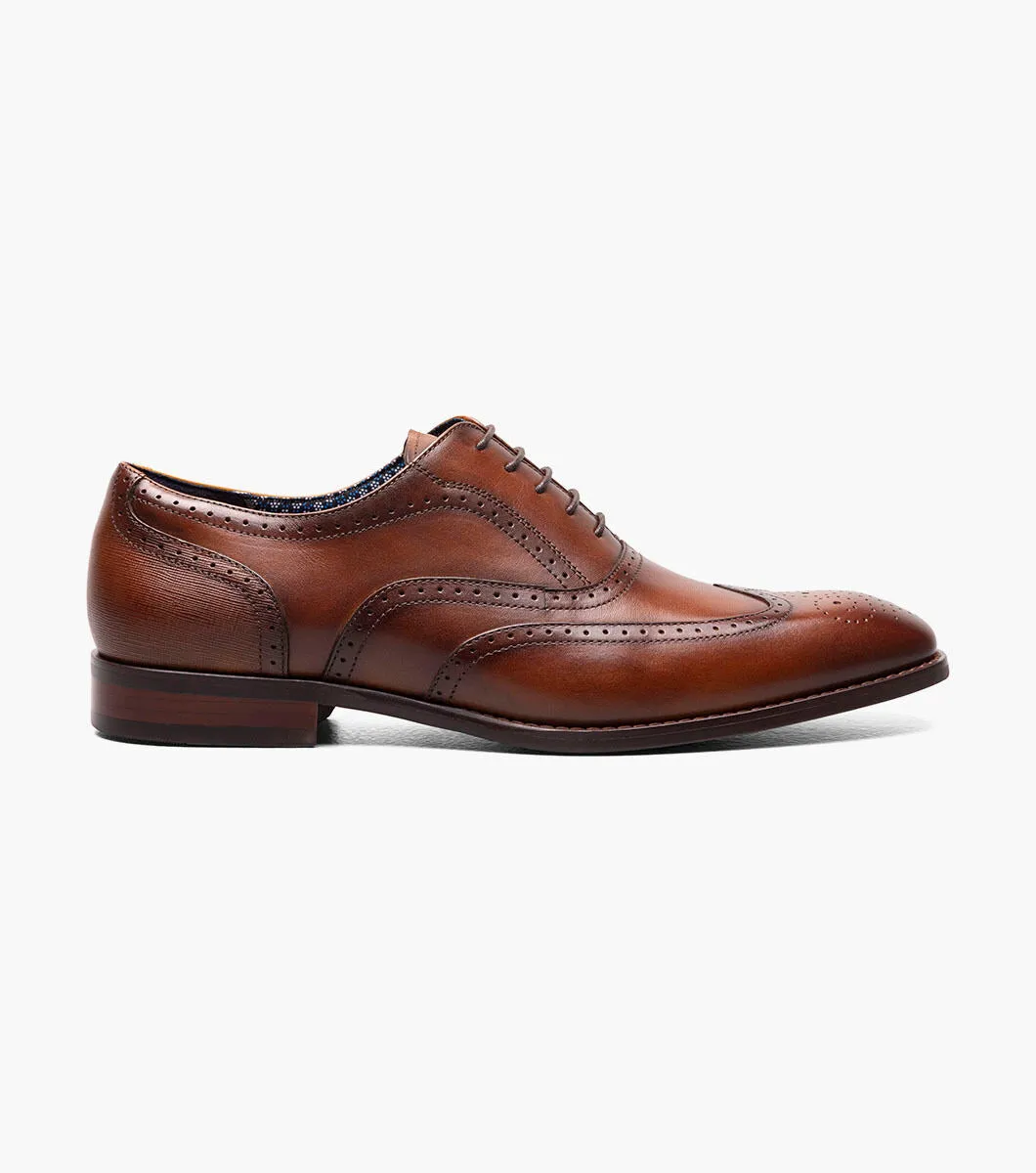 Stacy Adams KAINE  Wingtip Oxford - Cognac