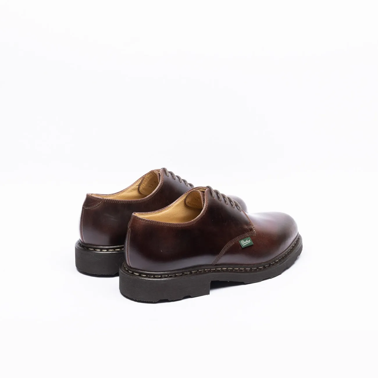 Stringata derby Paraboot Arles Griff II in pelle marrone (Taglia 8.5 UK)