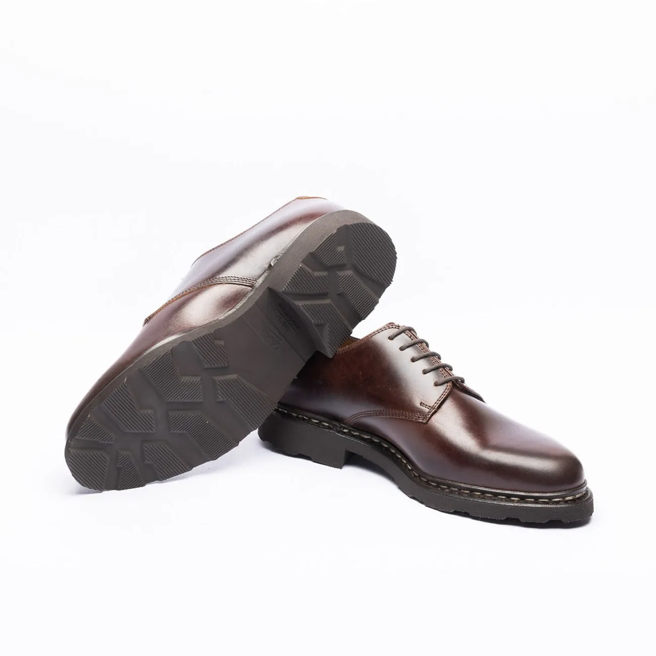 Stringata derby Paraboot Arles Griff II in pelle marrone (Taglia 8.5 UK)