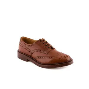 Stringata derby Tricker's Bourton in pelle marrone (Marron Antique)