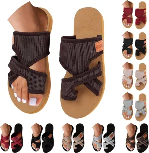 Summer Sandals for Women 2025 Extra Wide Beach Breathable Comfortable Mesh Hollow Slipper Slide Orthopedic Shoes