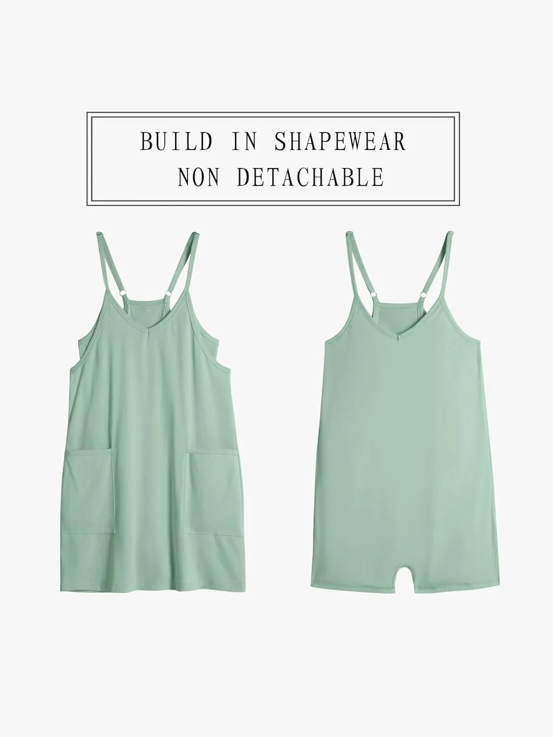 TARSE Athletic Dress for Women Casual Sleeveless Spaghetti Strap Sundress Workout Short Tennis Dress with Pockets
