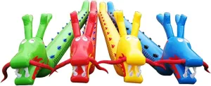 Team Building Games 4 PCS Inflatable Dragon Boat Sports Toys for Kid Adult, Cooperative Team Race for Relay Race Field Day Team-Building Backyard Activity Game, with Inflation Pump(7 Seats/L-4.5M)