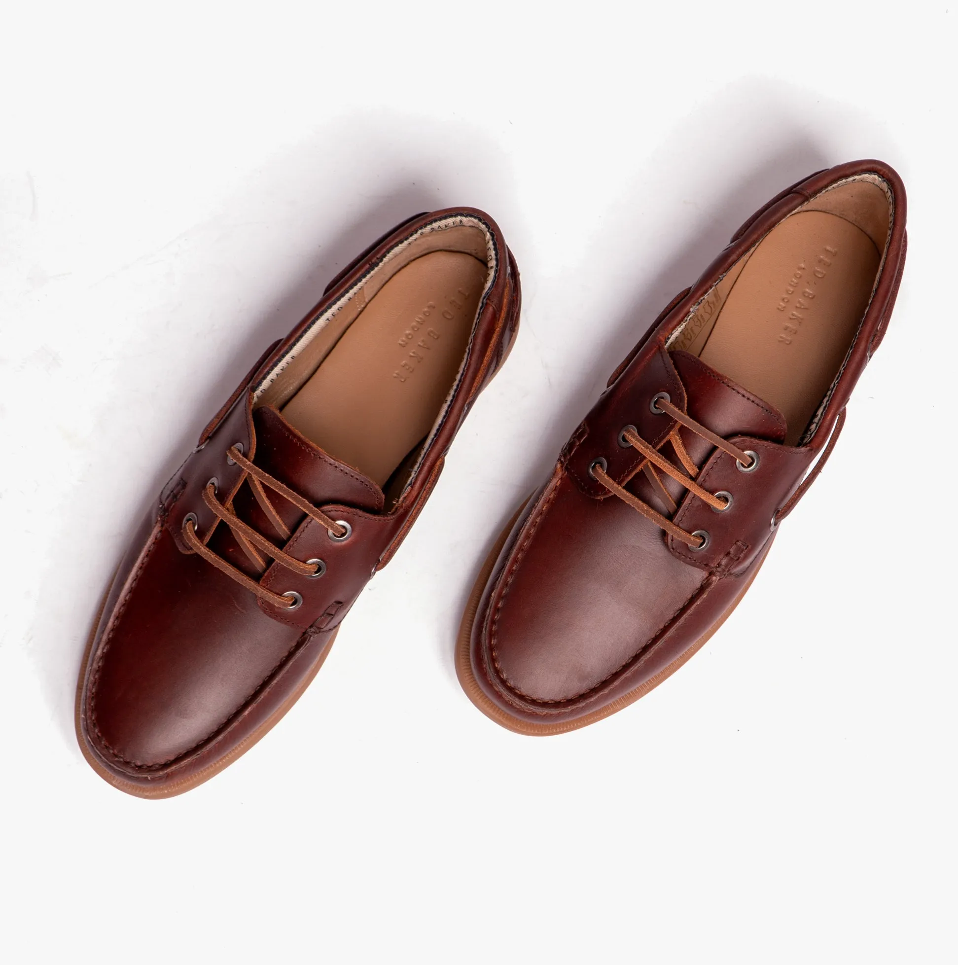 Ted Baker KENRICW Mens Boat Shoes Brown