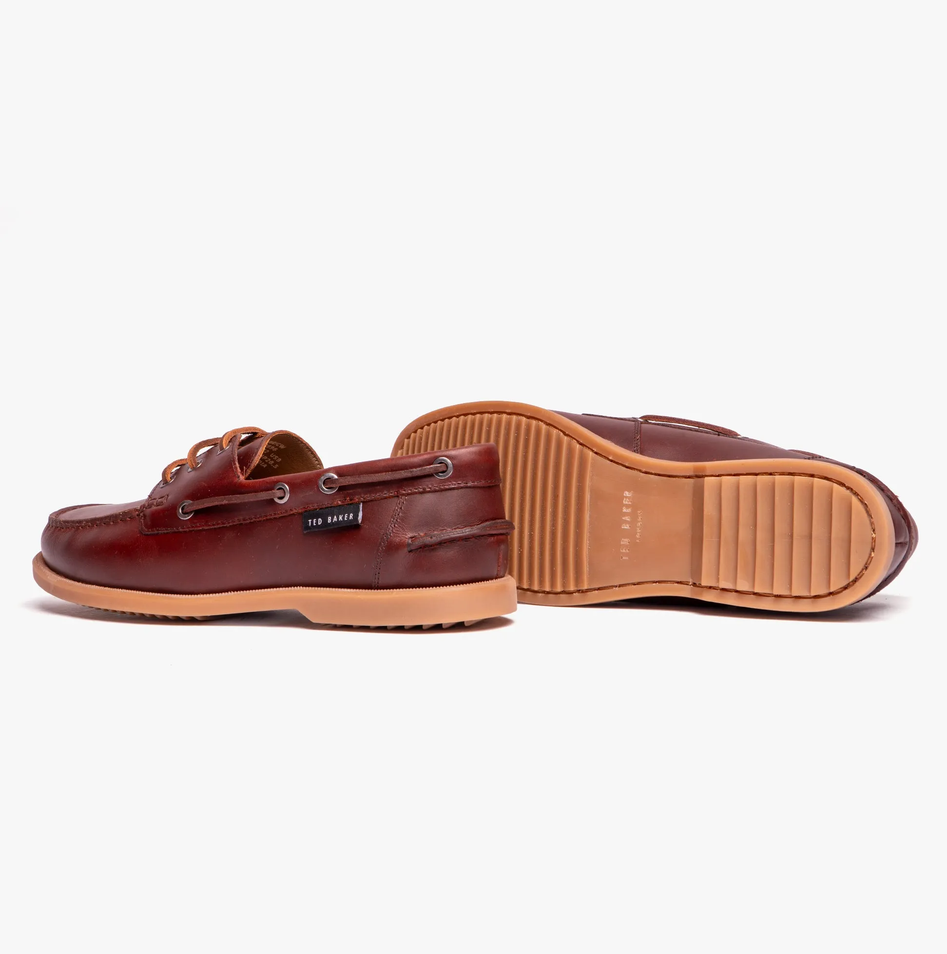 Ted Baker KENRICW Mens Boat Shoes Brown
