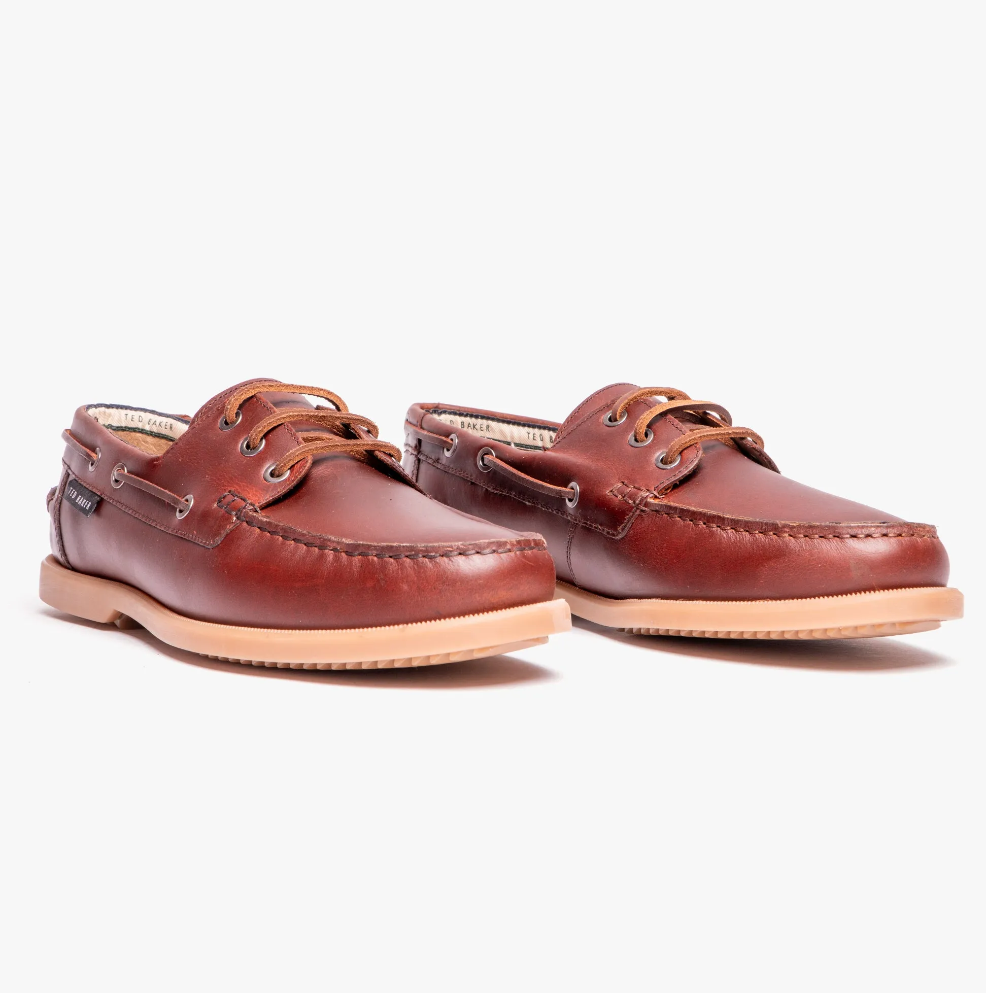 Ted Baker KENRICW Mens Boat Shoes Brown
