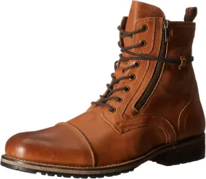 Testosterone Shoes Men's Pool Side Genuine Leather Combat Boot
