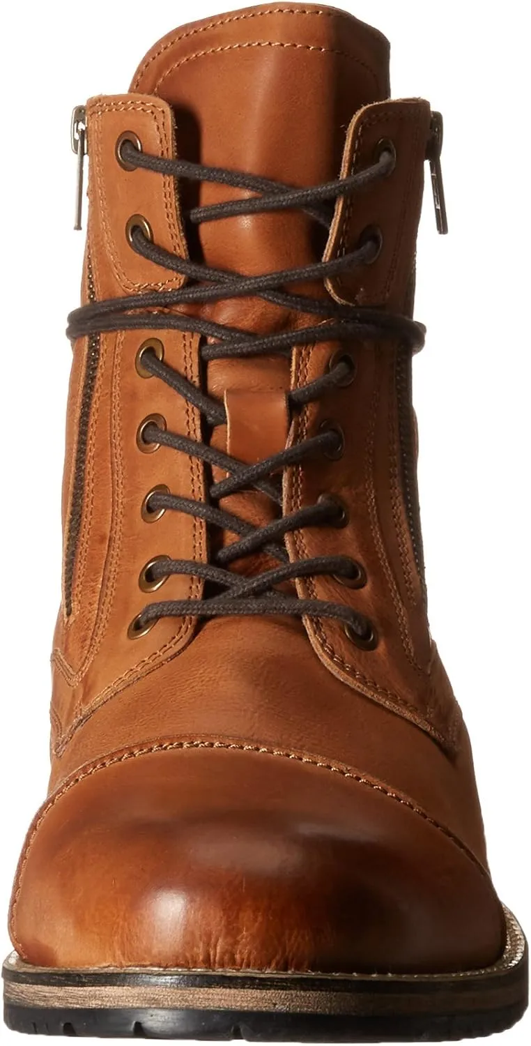 Testosterone Shoes Men's Pool Side Genuine Leather Combat Boot