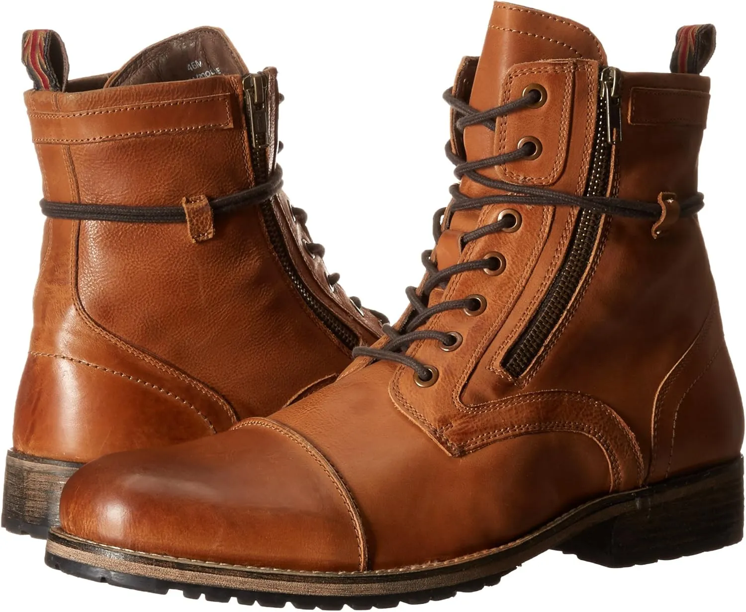Testosterone Shoes Men's Pool Side Genuine Leather Combat Boot