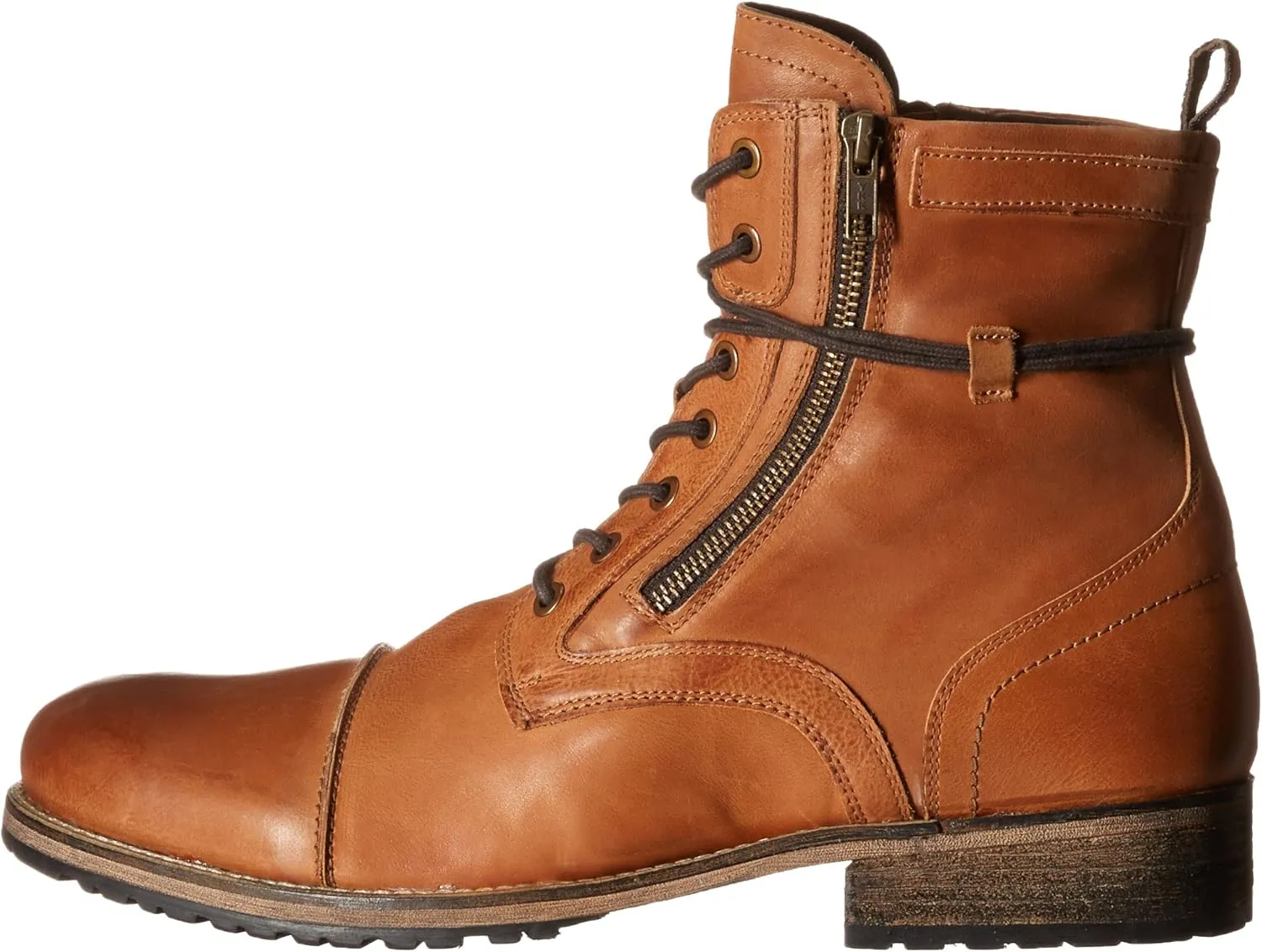 Testosterone Shoes Men's Pool Side Genuine Leather Combat Boot