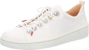Think! Women's Kumi Chrome-Free Tanned Sustainable Interchangeable Footbed Trainers, Bianco Estate 1000, 9.5 Women