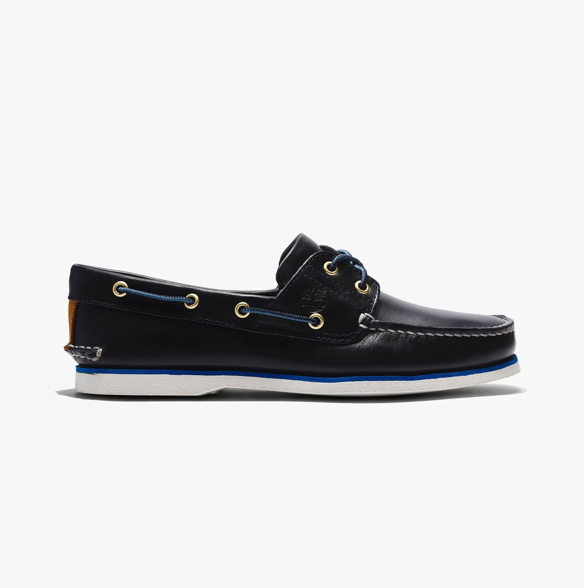 Timberland Classic Boat 2-Eye Mens Wide Full Grain Boat Shoes Navy
