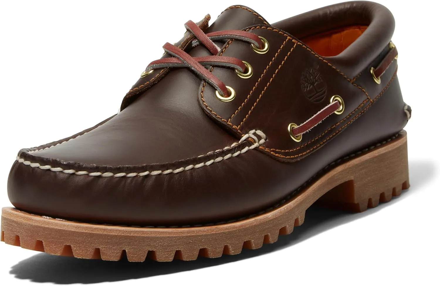 Timberland Men's Traditional Handsewn 3-Eyelet Classic Lug Boat Shoe