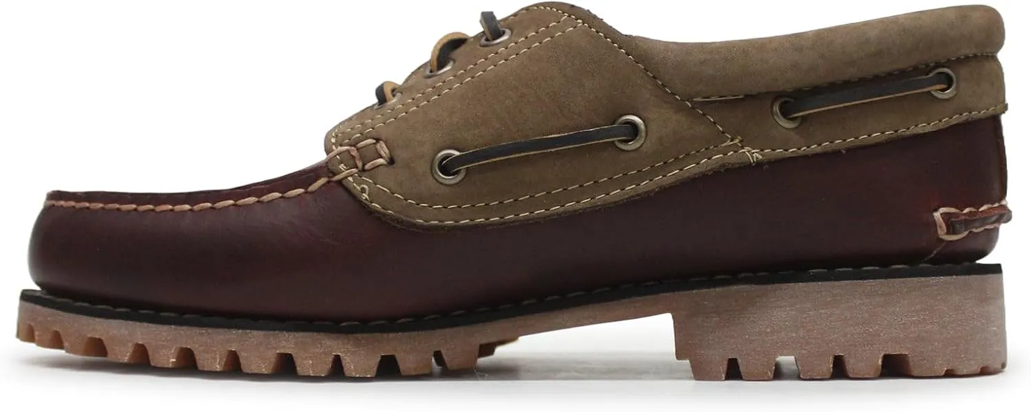 Timberland Men's Traditional Handsewn 3-Eyelet Classic Lug Boat Shoe