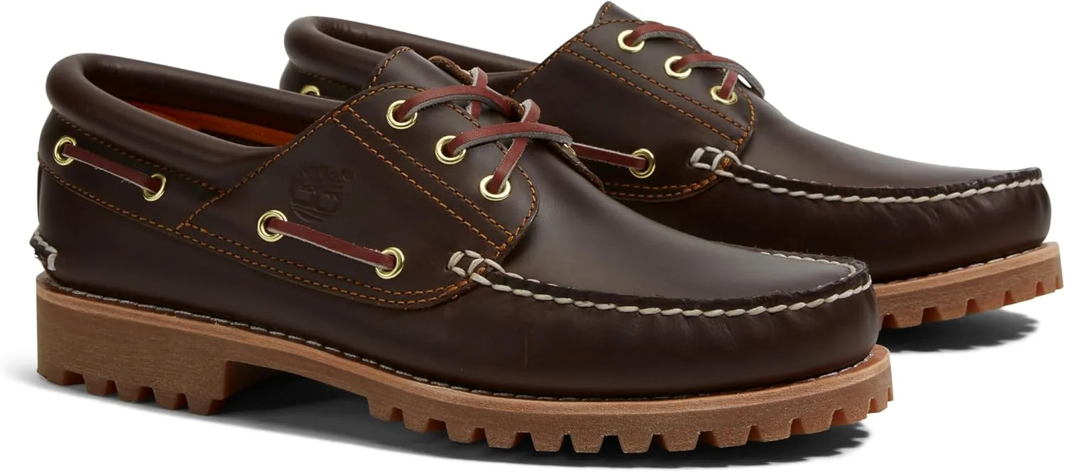 Timberland Men's Traditional Handsewn 3-Eyelet Classic Lug Boat Shoe