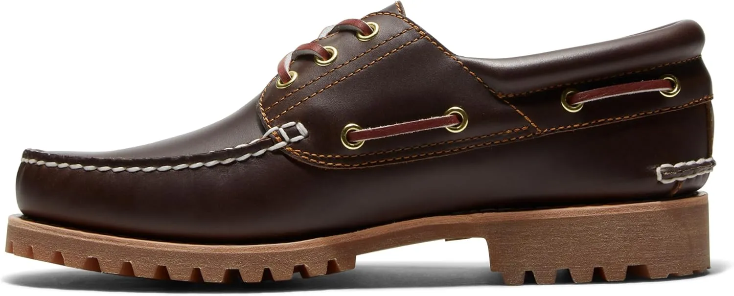 Timberland Men's Traditional Handsewn 3-Eyelet Classic Lug Boat Shoe