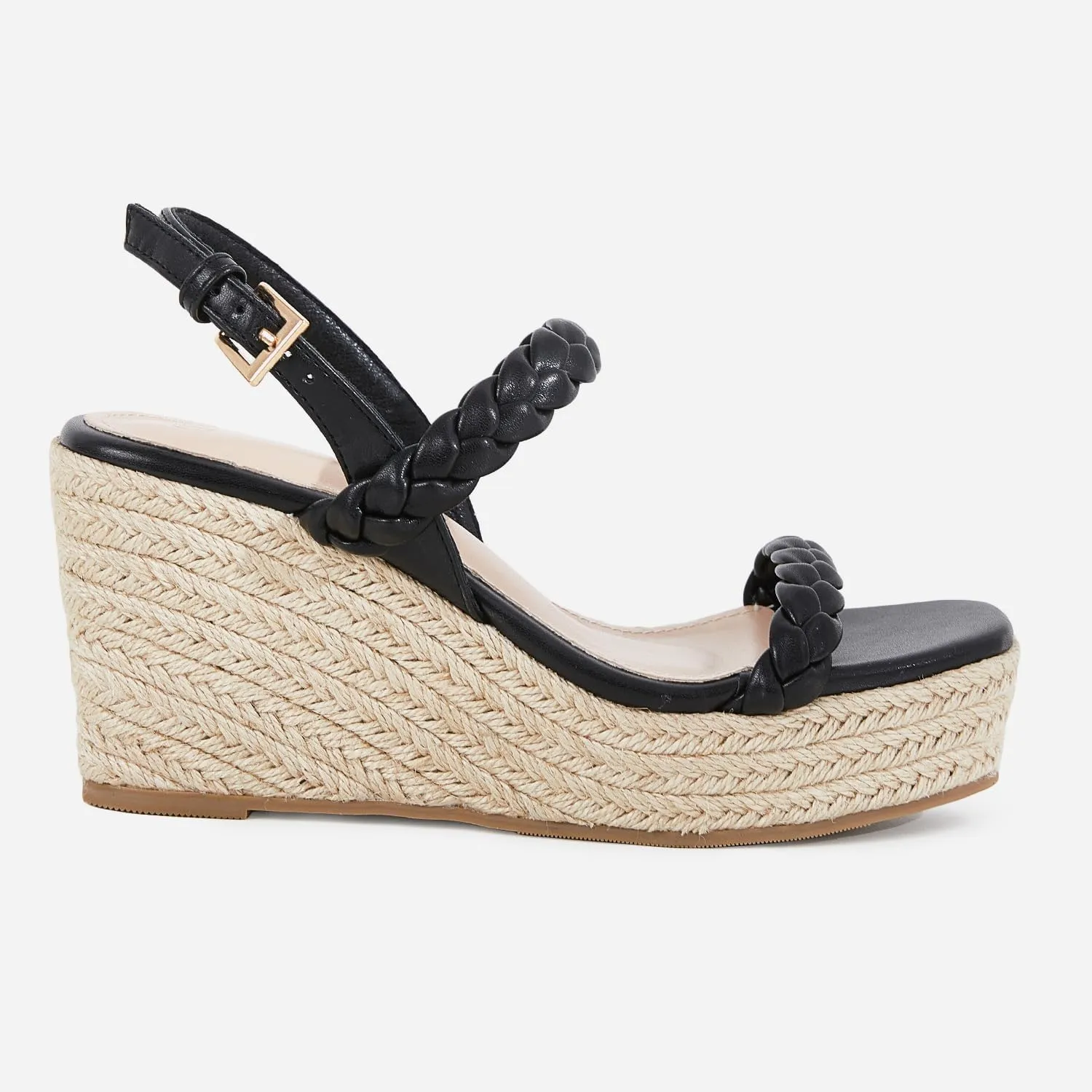 Trish Lucia Womens Espadrille Wedge Sandals Platform Braided Open Toe High Heel Ankle Strap Buckle Summer Causal Dress Shoes