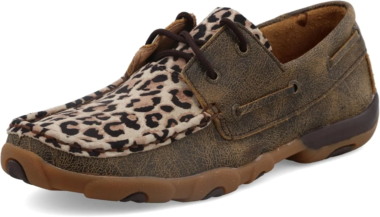 Twisted X Women's Boat Shoe Driving Moc, Moc Toe