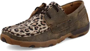 Twisted X Women's Boat Shoe Driving Moc, Moc Toe