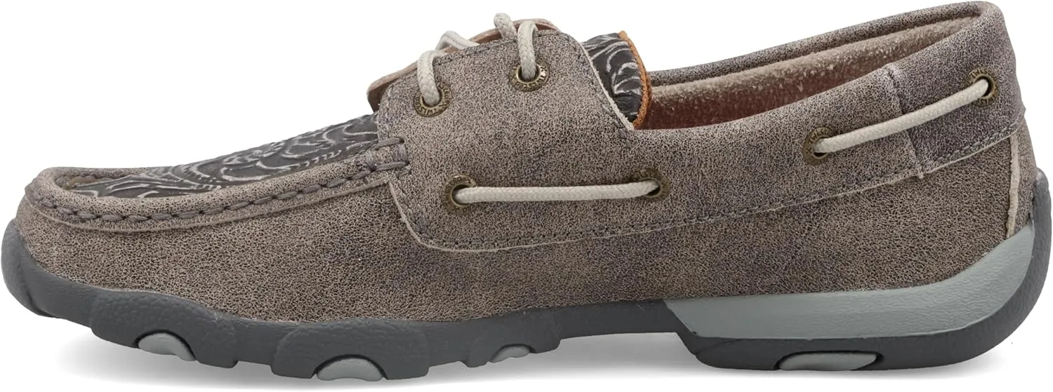 Twisted X Women's Boat Shoe Driving Moc, Moc Toe
