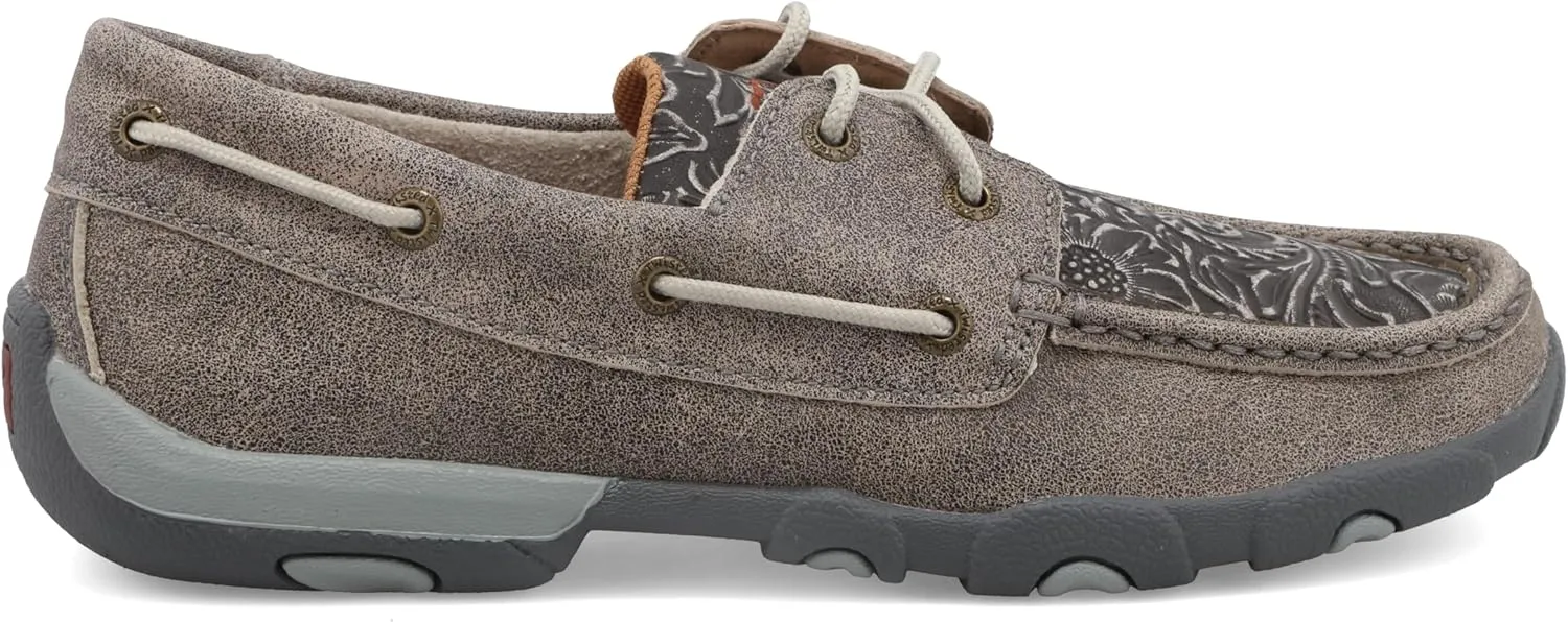 Twisted X Women's Boat Shoe Driving Moc, Moc Toe