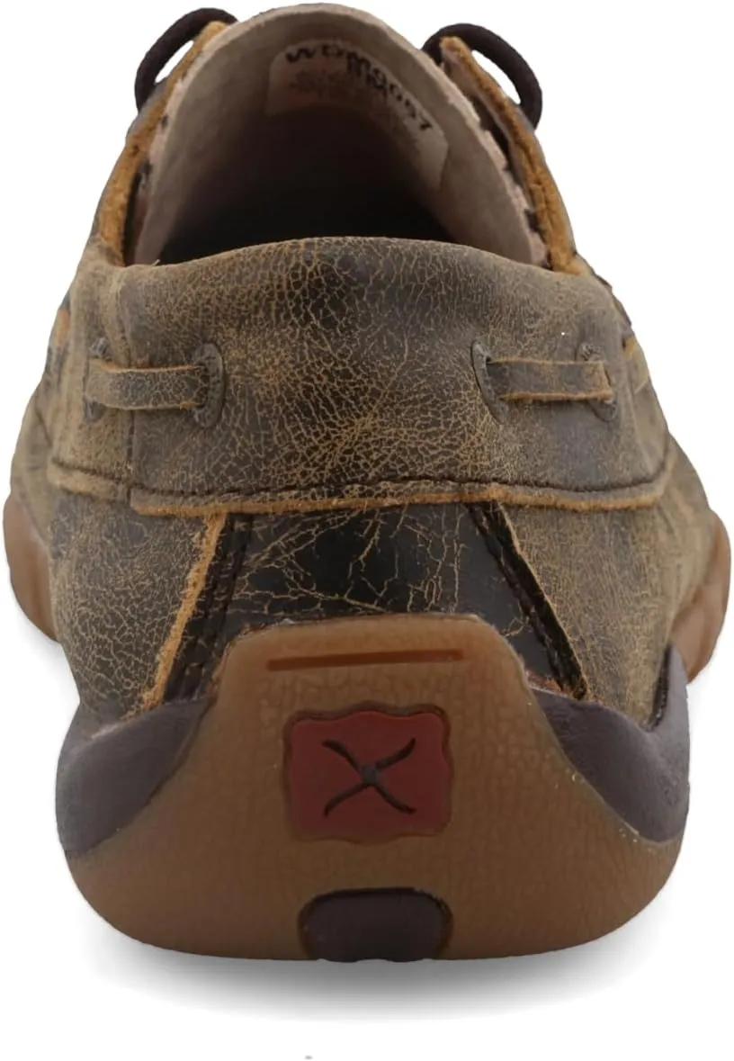 Twisted X Women's Boat Shoe Driving Moc, Moc Toe