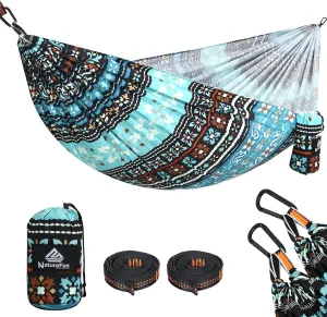 Ultra-Light Travel Camping Hammock | 300kg Load Capacity,Breathable,Quick-Drying Portable Hammock(275 x140cm) | 2 x Premium Carabiners,2 x Nylon Slings Included | Outdoor Indoor Garden