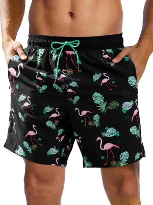 Ultrafun Mens Swim Trunks with Compression Liner 7 Inch Inseam Quick Dry 2 in 1 Swimming Board Shorts Swimsuit for Men