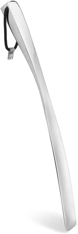 Umbra Slip Shoe Horn, Premium 18” Long Handle Aluminum Design, Chrome