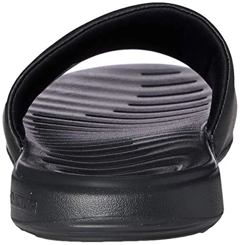 Under Armour Men's Ansa Fixed Strap Slide Sandal, Black (003)/Black, 10