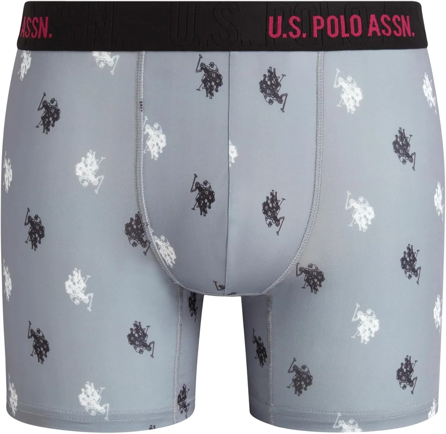 U.S. Polo Assn. Men's Underwear - Performance Stretch Boxer Briefs with Comfort Pouch (8 Pack)