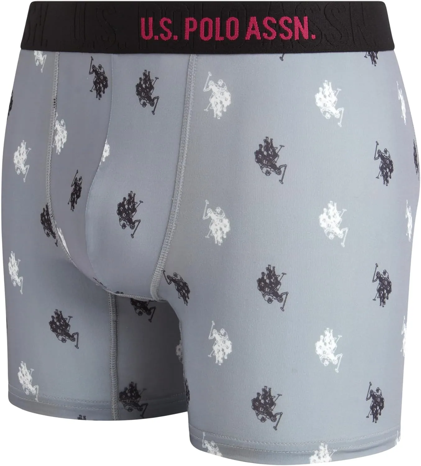 U.S. Polo Assn. Men's Underwear - Performance Stretch Boxer Briefs with Comfort Pouch (8 Pack)