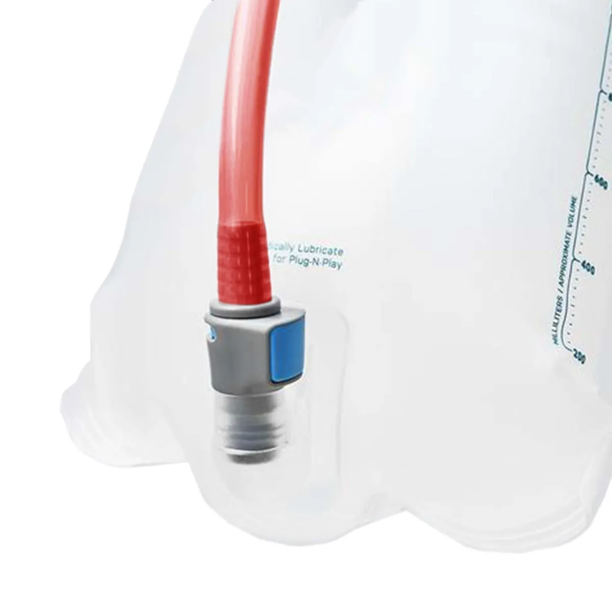 USWE ELITE HYDRATION BLADDER WITH PLUG-N-PLAYCOUPLING - RED/CLEAR - 2L