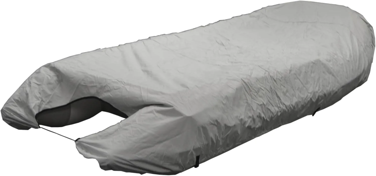 UV Resistant Inflatable Dinghy Boat Cover, Grey, 7-8-Feet
